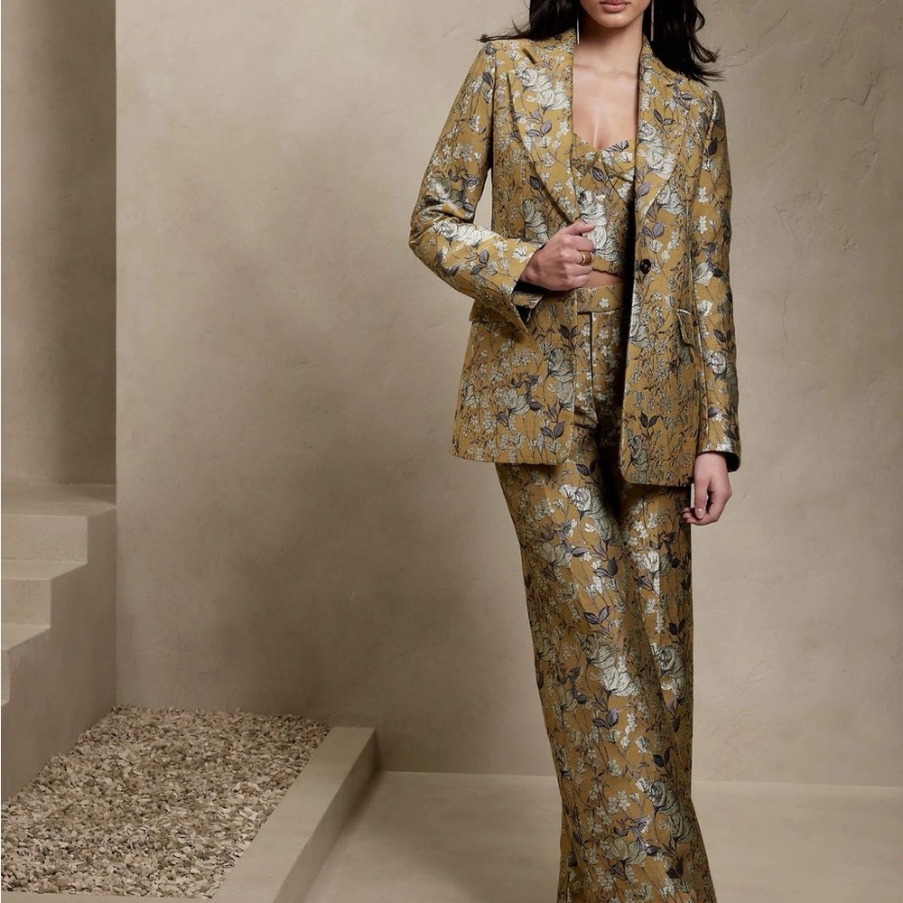 Banana Republic Eclat Brocade Blazer